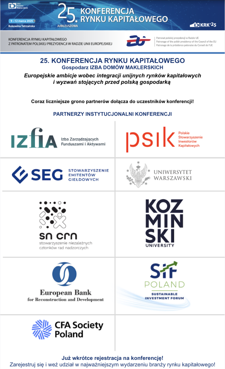 Zwiastun 25 Konferencji Rynku Kapitałowego z partnerami instytucjonalnymi