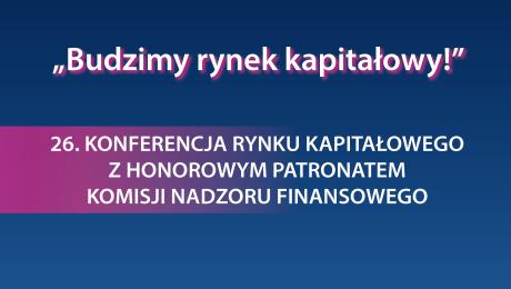 Plakat konferencji "Budzimy rynek kapitałowy"