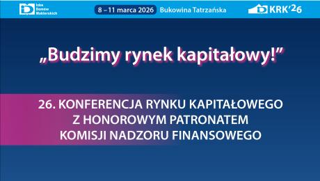 Plakat konferencji "Budzimy rynek kapitałowy"
