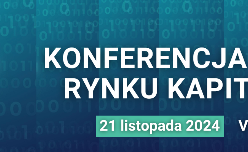 Baner Konferencja Regulacji Rynku Kapitałowego 2024 przedstawiający zielonego byka będącego symbolem Izby Domów Maklerskich