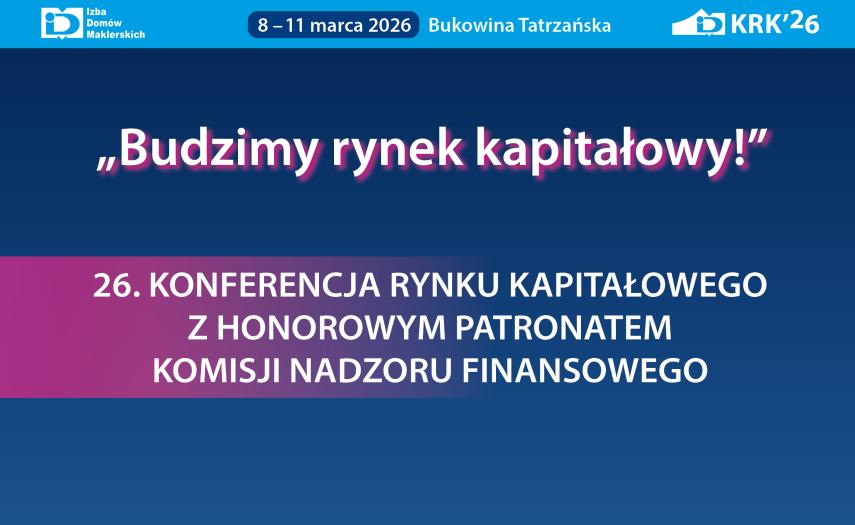 Plakat konferencji "Budzimy rynek kapitałowy"