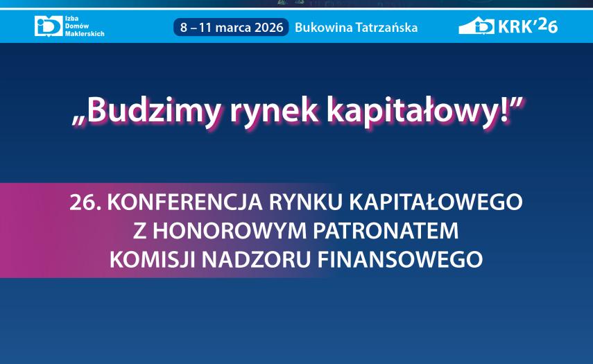 Plakat konferencji "Budzimy rynek kapitałowy"